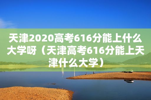 天津2020高考616分能上什么大学呀（天津高考616分能上天津什么大学）