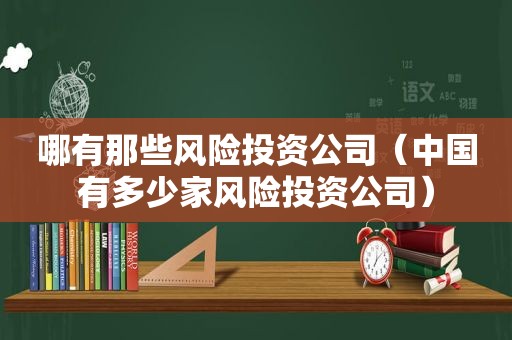 哪有那些风险投资公司（中国有多少家风险投资公司）