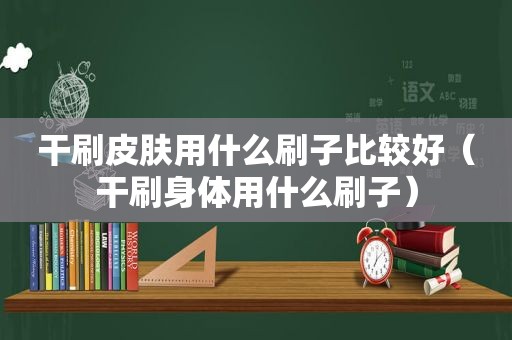 干刷皮肤用什么刷子比较好（干刷身体用什么刷子）