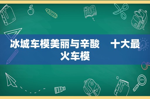 冰城车模美丽与辛酸    十大最火车模