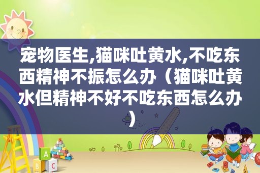 宠物医生,猫咪吐黄水,不吃东西精神不振怎么办（猫咪吐黄水但精神不好不吃东西怎么办）