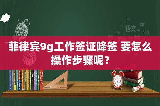 菲律宾9g工作签证降签 要怎么操作步骤呢？