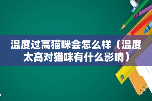 温度过高猫咪会怎么样（温度太高对猫咪有什么影响）