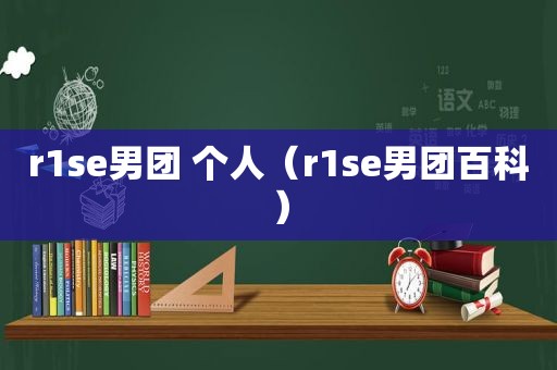 r1se男团 个人（r1se男团百科）