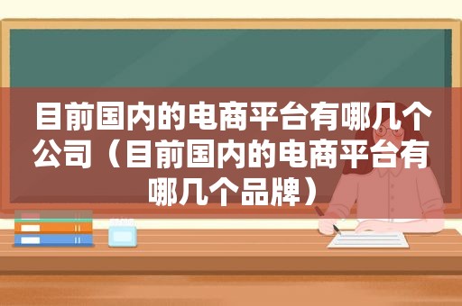 目前国内的电商平台有哪几个公司（目前国内的电商平台有哪几个品牌）