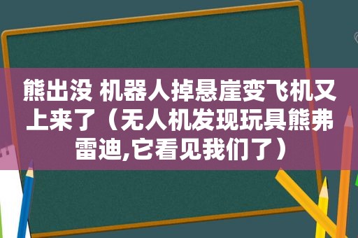 熊出没 机器人掉悬崖变飞机又上来了（无人机发现玩具熊弗雷迪,它看见我们了）