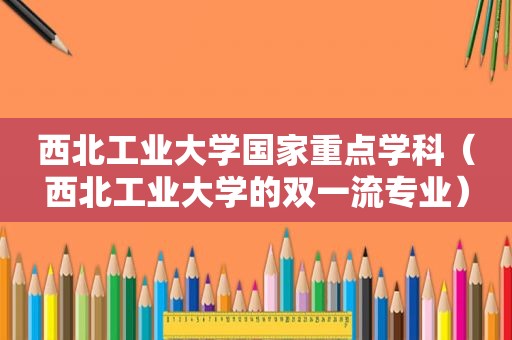 西北工业大学国家重点学科（西北工业大学的双一流专业）