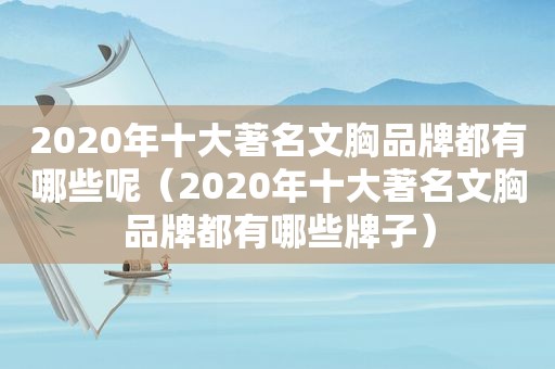 2020年十大著名文胸品牌都有哪些呢（2020年十大著名文胸品牌都有哪些牌子）