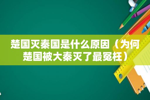 楚国灭秦国是什么原因（为何楚国被大秦灭了最冤枉）