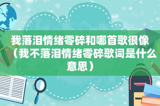 我落泪情绪零碎和哪首歌很像（我不落泪情绪零碎歌词是什么意思）