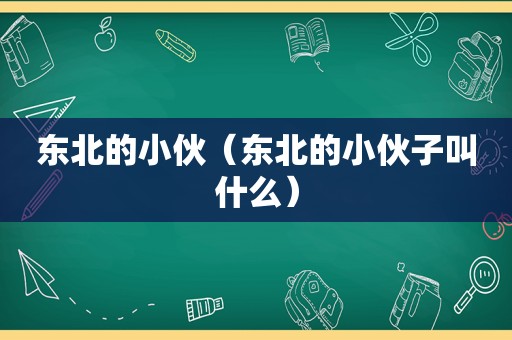 东北的小伙（东北的小伙子叫什么）