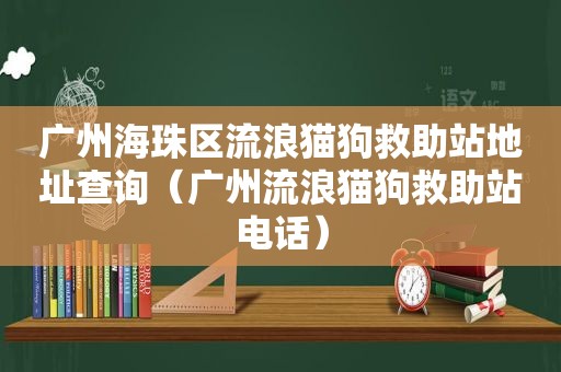 广州海珠区流浪猫狗救助站地址查询（广州流浪猫狗救助站电话）