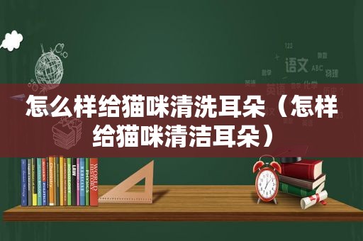 怎么样给猫咪清洗耳朵（怎样给猫咪清洁耳朵）