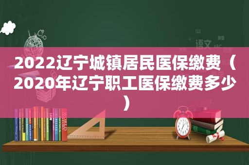 2022辽宁城镇居民医保缴费（2020年辽宁职工医保缴费多少）