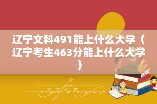 辽宁文科491能上什么大学（辽宁考生463分能上什么大学）