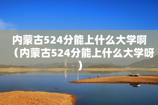 内蒙古524分能上什么大学啊（内蒙古524分能上什么大学呀）