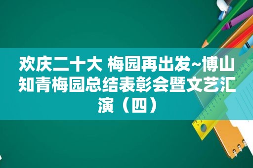 欢庆二十大 梅园再出发~博山知青梅园总结表彰会暨文艺汇演（四）