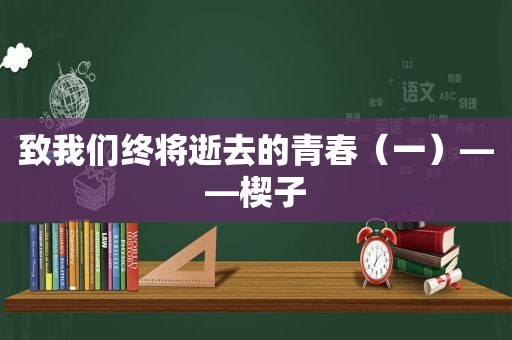 致我们终将逝去的青春（一）——楔子