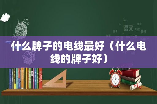 什么牌子的电线最好（什么电线的牌子好）