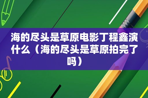 海的尽头是草原电影丁程鑫演什么（海的尽头是草原拍完了吗）