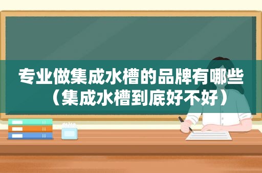 专业做集成水槽的品牌有哪些（集成水槽到底好不好）