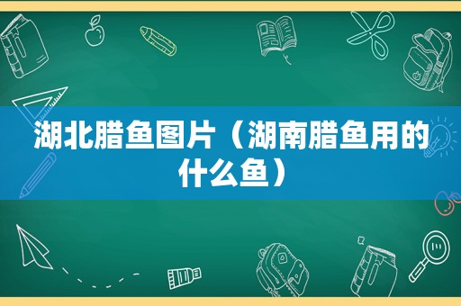 湖北腊鱼图片（湖南腊鱼用的什么鱼）