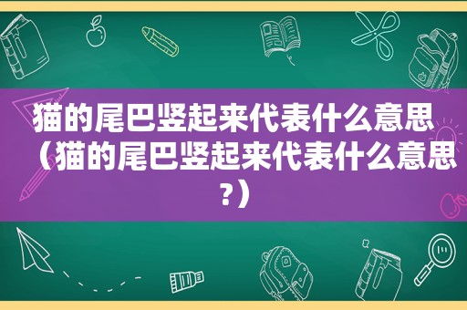 猫的尾巴竖起来代表什么意思（猫的尾巴竖起来代表什么意思?）