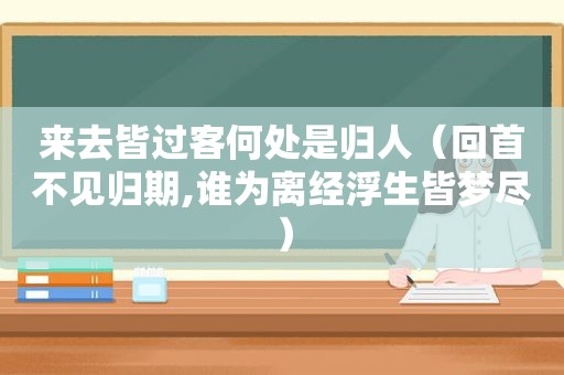 来去皆过客何处是归人（回首不见归期,谁为离经浮生皆梦尽）