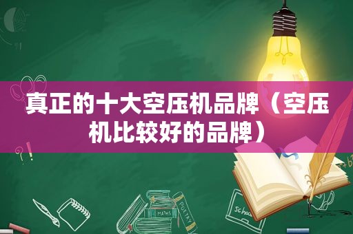 真正的十大空压机品牌（空压机比较好的品牌）