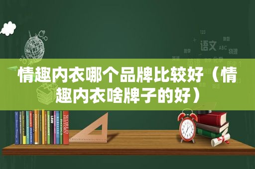 情趣内衣哪个品牌比较好（情趣内衣啥牌子的好）