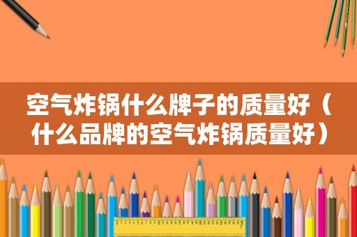 空气炸锅什么牌子的质量好（什么品牌的空气炸锅质量好）