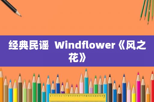 经典民谣  Windflower《风之花》