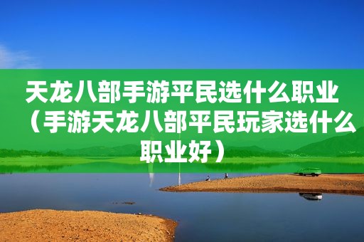 天龙八部手游平民选什么职业（手游天龙八部平民玩家选什么职业好）