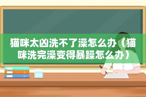 猫咪太凶洗不了澡怎么办（猫咪洗完澡变得暴躁怎么办）