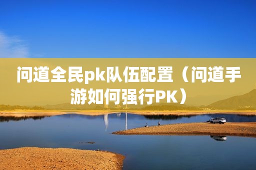 问道全民pk队伍配置（问道手游如何强行PK）