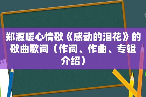 郑源暖心情歌《感动的泪花》的歌曲歌词（作词、作曲、专辑介绍）