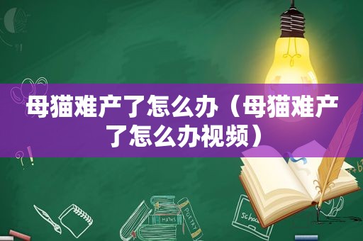 母猫难产了怎么办（母猫难产了怎么办视频）