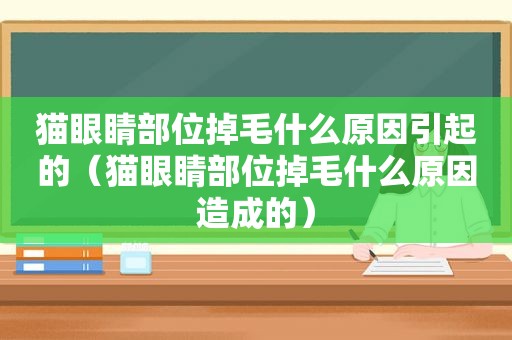 猫眼睛部位掉毛什么原因引起的（猫眼睛部位掉毛什么原因造成的）