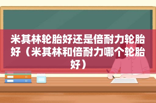 米其林轮胎好还是倍耐力轮胎好（米其林和倍耐力哪个轮胎好）