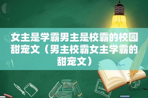 女主是学霸男主是校霸的校园甜宠文（男主校霸女主学霸的甜宠文）