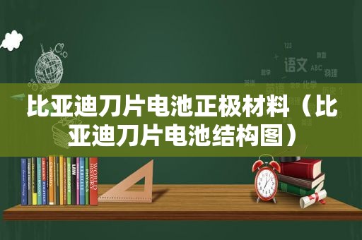 比亚迪刀片电池正极材料（比亚迪刀片电池结构图）