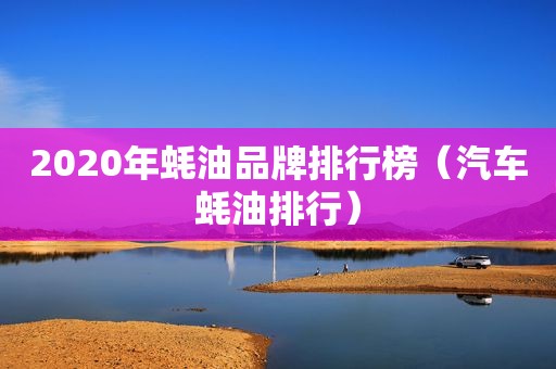 2020年蚝油品牌排行榜（汽车蚝油排行）