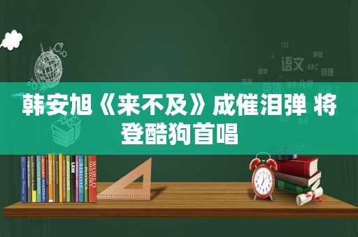 韩安旭《来不及》成催泪弹 将登酷狗首唱