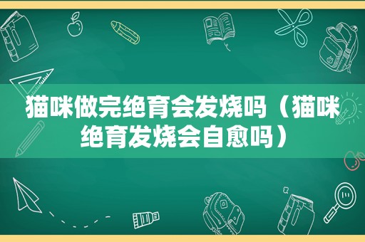 猫咪做完绝育会发烧吗（猫咪绝育发烧会自愈吗）