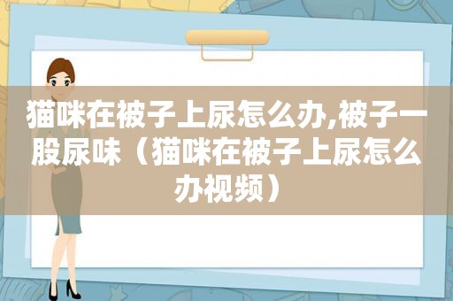 猫咪在被子上尿怎么办,被子一股尿味（猫咪在被子上尿怎么办视频）