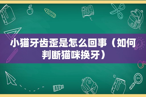 小猫牙齿歪是怎么回事（如何判断猫咪换牙）