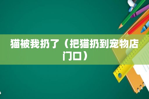 猫被我扔了（把猫扔到宠物店门口）