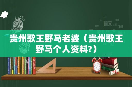 贵州歌王野马老婆（贵州歌王野马个人资料?）