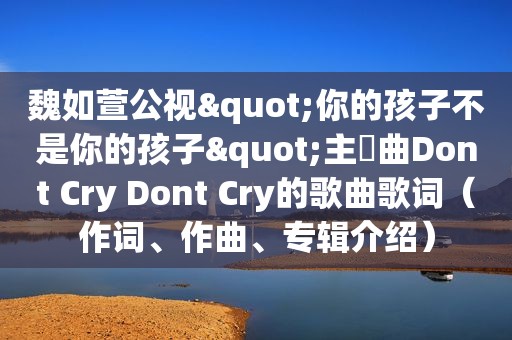 魏如萱公视"你的孩子不是你的孩子"主題曲Dont Cry Dont Cry的歌曲歌词（作词、作曲、专辑介绍）