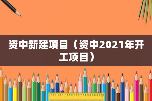 资中新建项目（资中2021年开工项目）